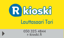 R-kioski Helsinki Lauttasaari Tori / 1697 Sami Virrankari Oy logo